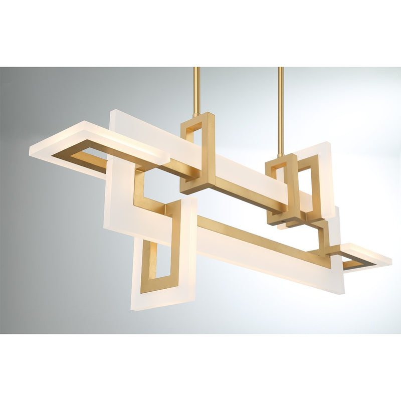 Eurofase 45718-014 LED Chandelier, Gold