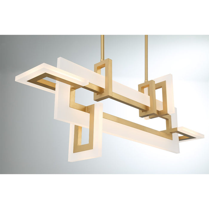 Eurofase 45718-014 LED Chandelier, Gold