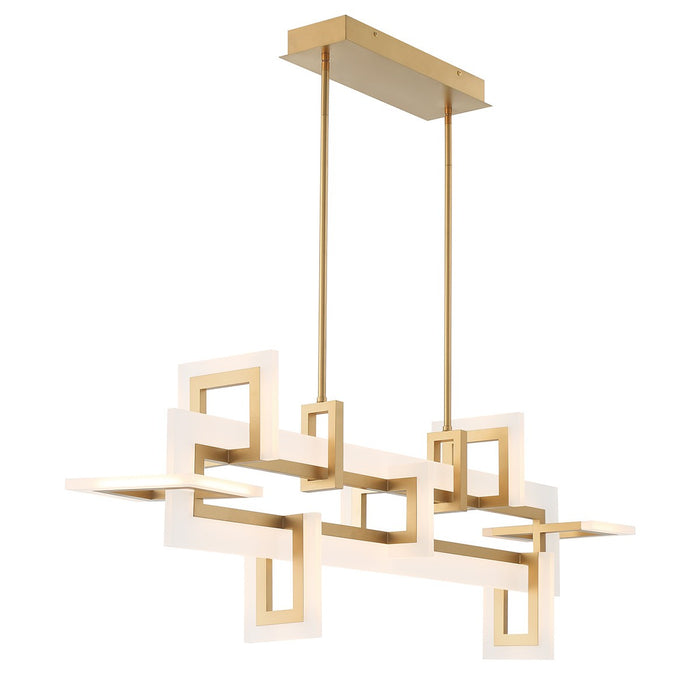 Eurofase 45719-011 LED Chandelier, Gold