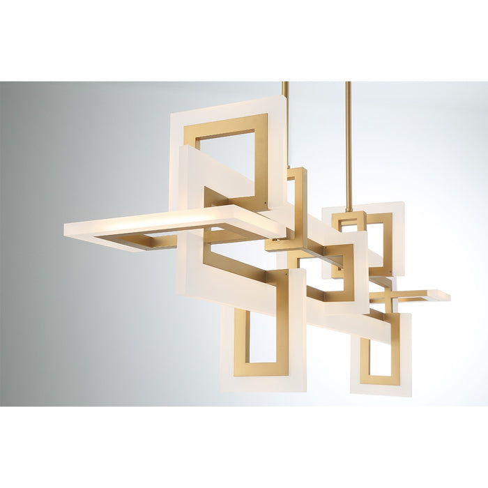 Eurofase 45719-011 LED Chandelier, Gold