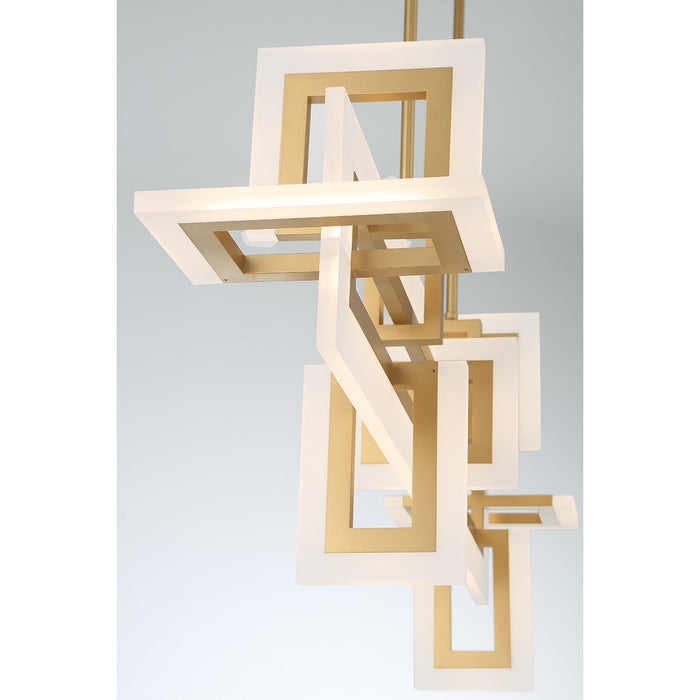 Eurofase 45719-011 LED Chandelier, Gold