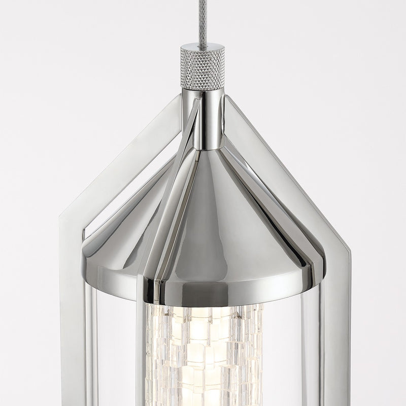 Eurofase 45716-010 LED Pendant, Polished Nickel