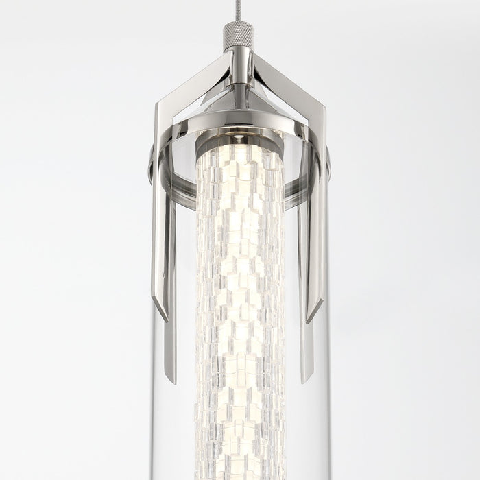 Eurofase 45716-010 LED Pendant, Polished Nickel