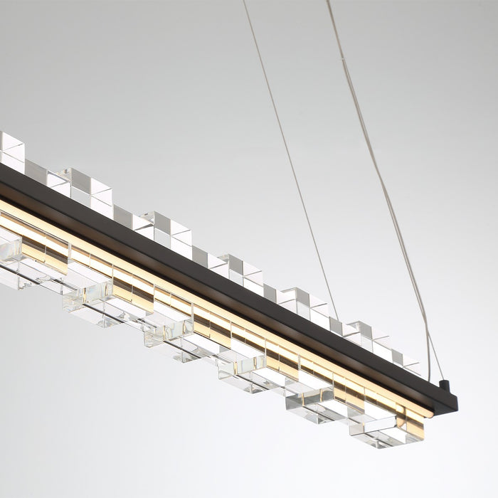 Eurofase 45717-017 LED Island Chandelier, Black