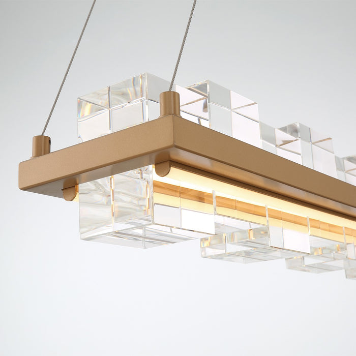 Eurofase 45717-024 LED Island Chandelier, Gold