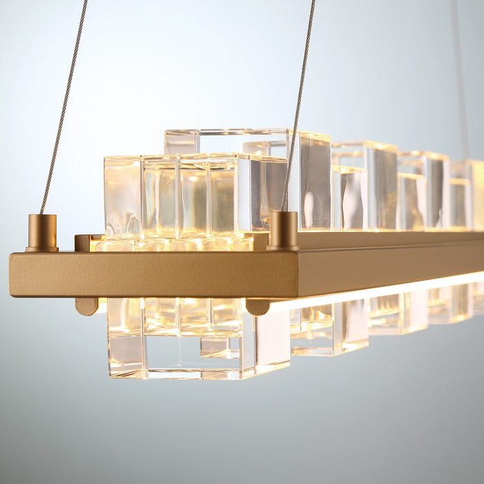 Eurofase 45717-024 LED Island Chandelier, Gold