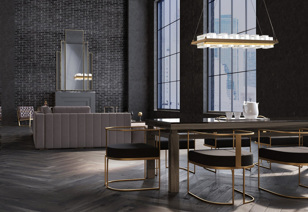 Eurofase 45717-024 LED Island Chandelier, Gold