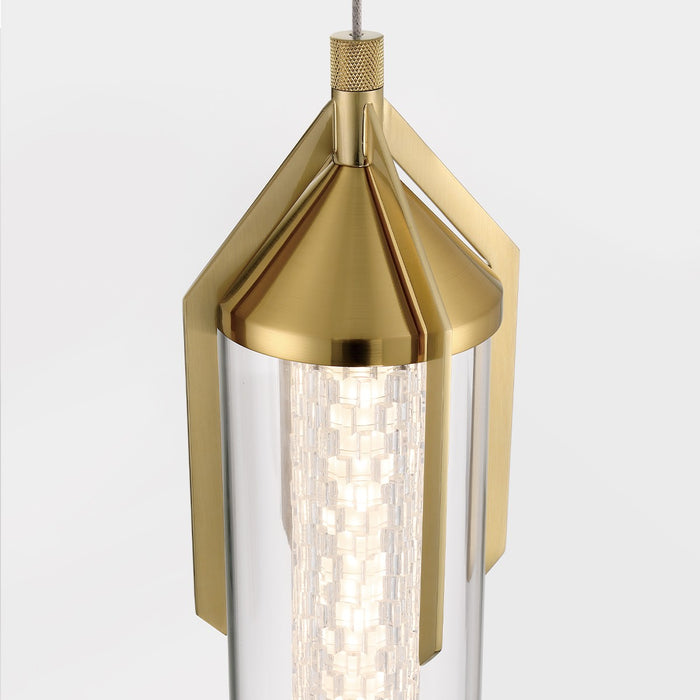 Eurofase 45716-027 LED Pendant, Gold