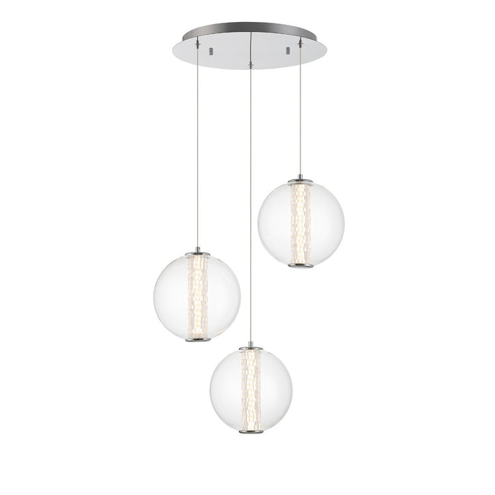 Eurofase 45736-018 LED Pendant, Chrome