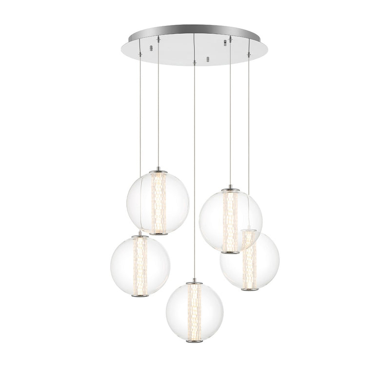 Eurofase 45737-015 LED Pendant, Chrome