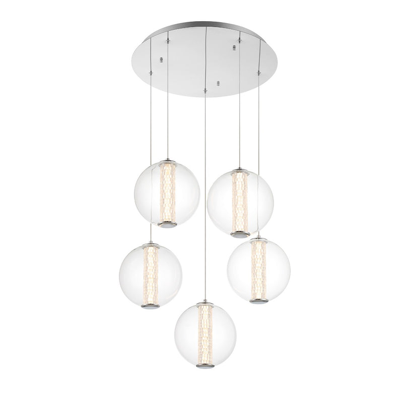 Eurofase 45737-015 LED Pendant, Chrome