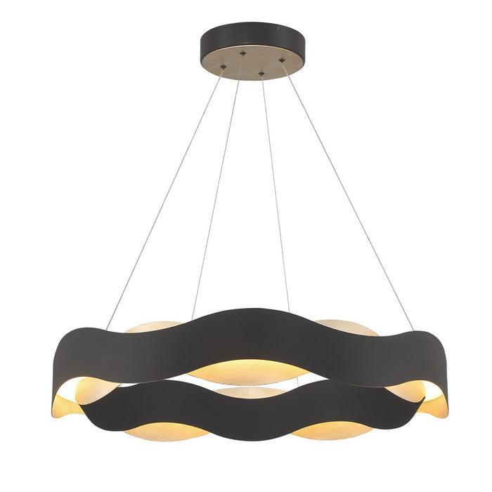 Eurofase 31384-021 LED Chandelier, Silver-Black