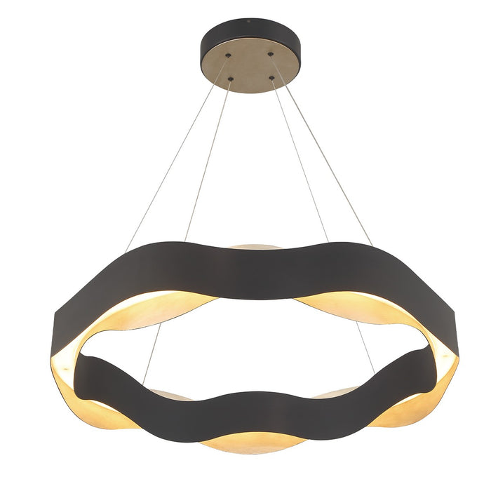 Eurofase 31384-021 LED Chandelier, Silver-Black
