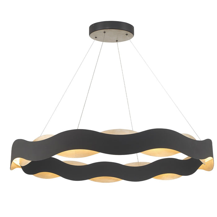 Eurofase 46462-022 LED Chandelier, Silver-Black