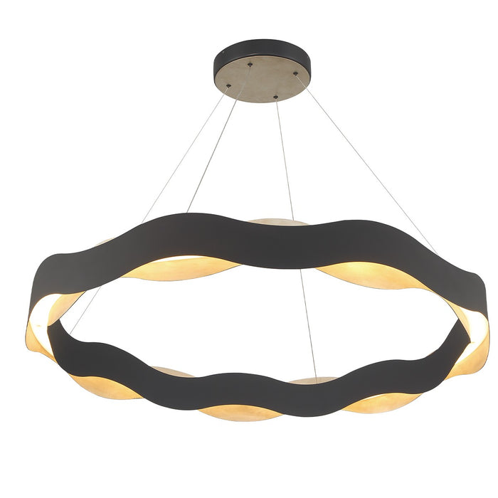 Eurofase 46462-022 LED Chandelier, Silver-Black