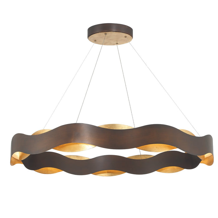 Eurofase 46462-015 LED Chandelier, Bronze-Gold