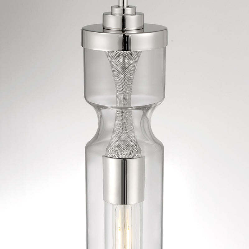 Eurofase 46430-021 One Light Pendant, Satin Nickel