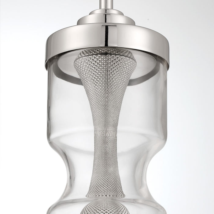 Eurofase 46430-021 One Light Pendant, Satin Nickel