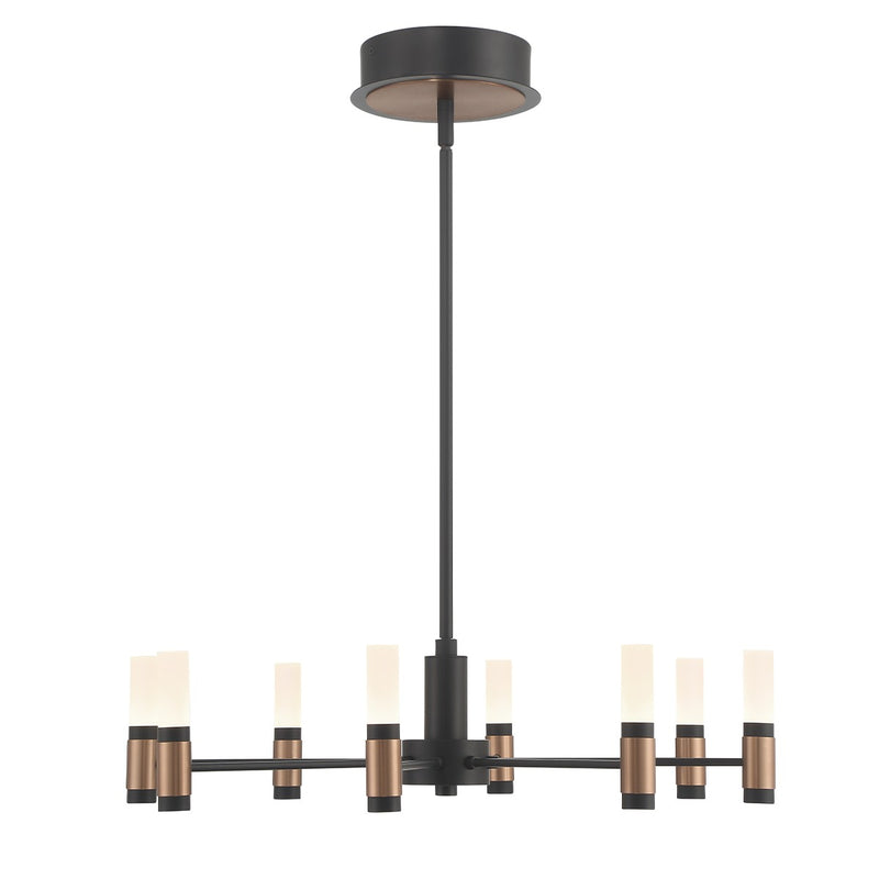 Eurofase 46352-019 LED Chandelier, Brass-Black