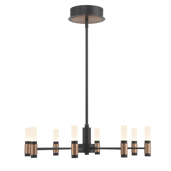 Eurofase 46352-019 LED Chandelier, Brass-Black