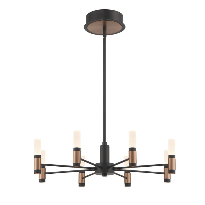 Eurofase 46352-019 LED Chandelier, Brass-Black