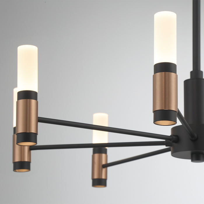 Eurofase 46352-019 LED Chandelier, Brass-Black