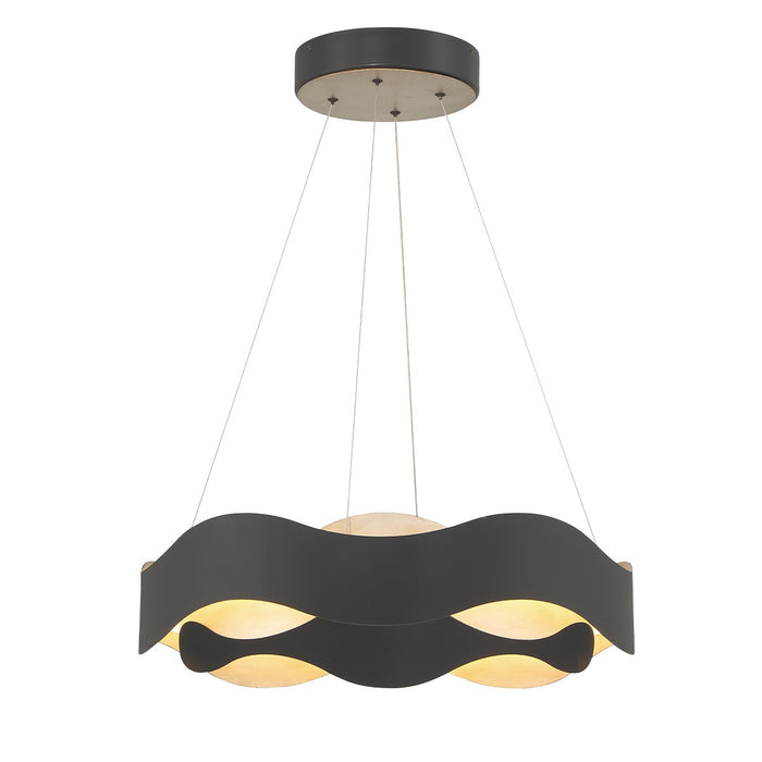 Eurofase 31783-024 LED Chandelier, Silver-Black