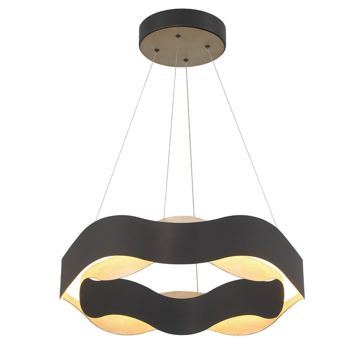 Eurofase 31783-024 LED Chandelier, Silver-Black