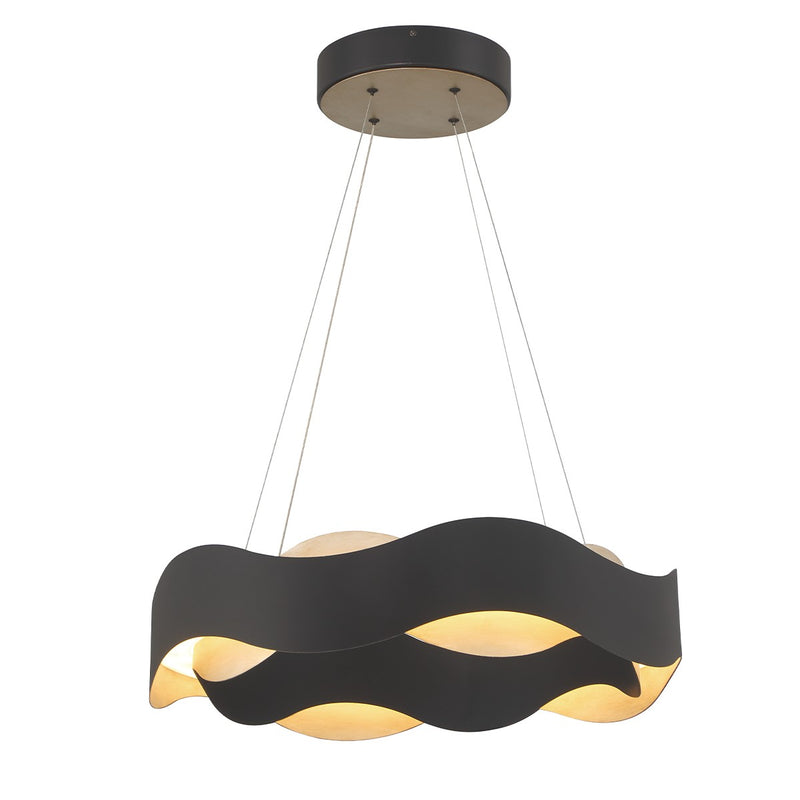 Eurofase 31783-024 LED Chandelier, Silver-Black