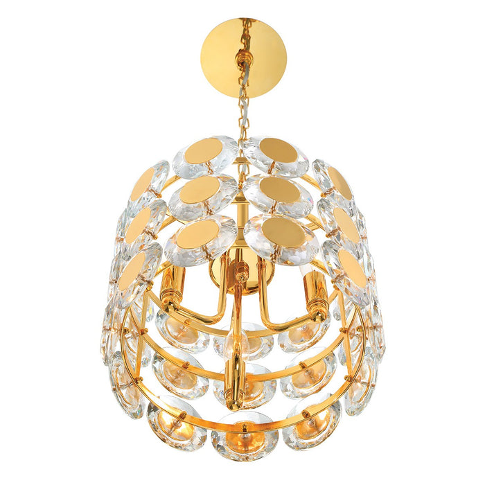 Eurofase 44284-029 Three Light Pendant, Gold