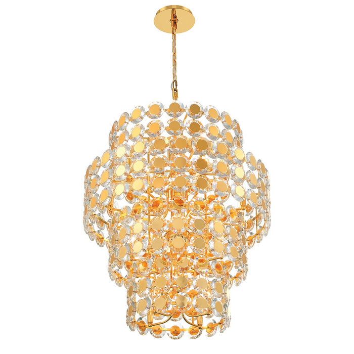 Eurofase 44289-028 24 Light Chandelier, Gold