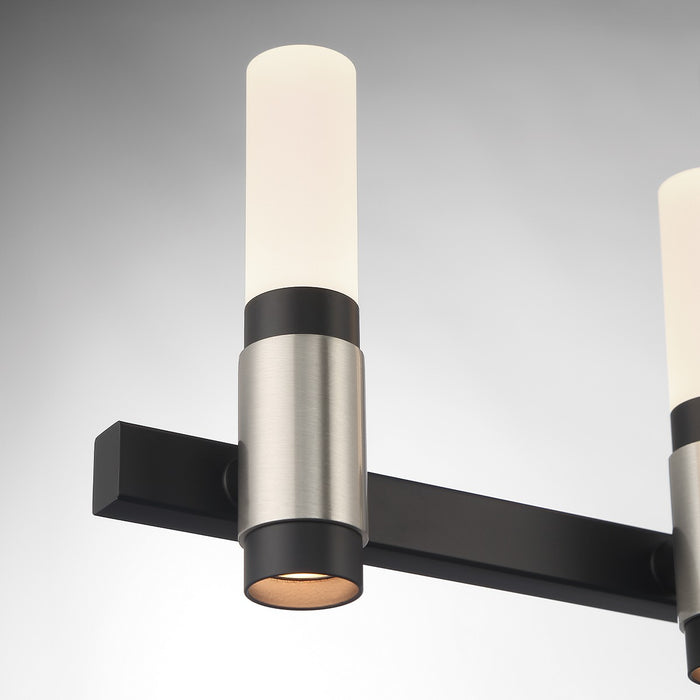 Eurofase 45236-022 LED Vanity, Silver-Black