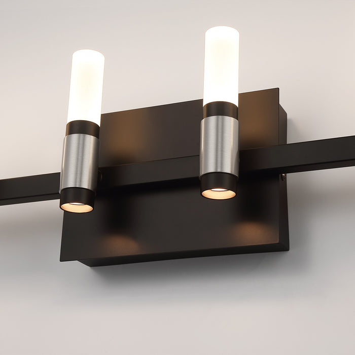 Eurofase 45237-027 LED Vanity, Silver-Black