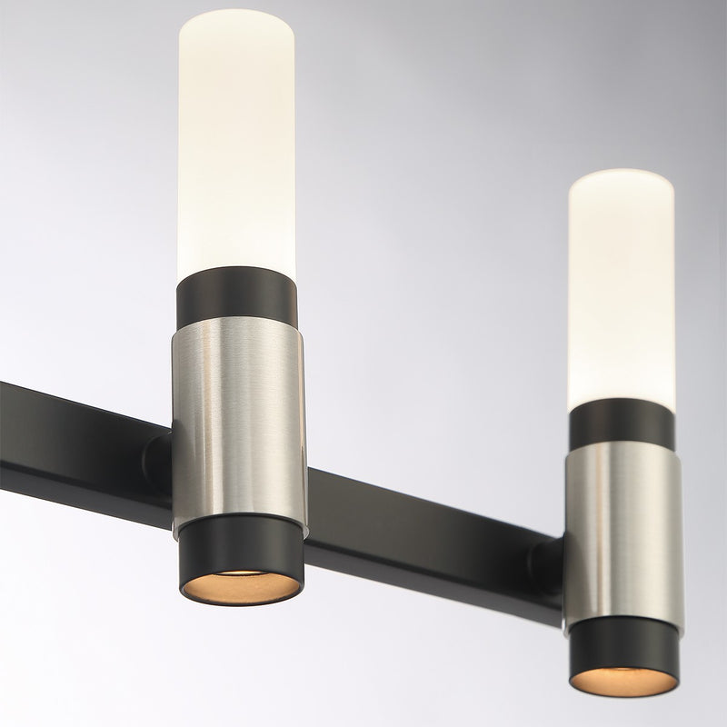Eurofase 45237-027 LED Vanity, Silver-Black