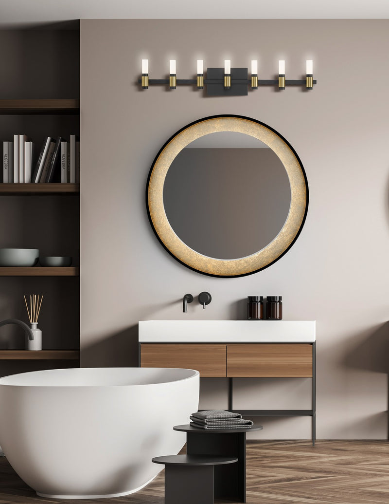 Eurofase 45238-021 LED Vanity, Silver-Black