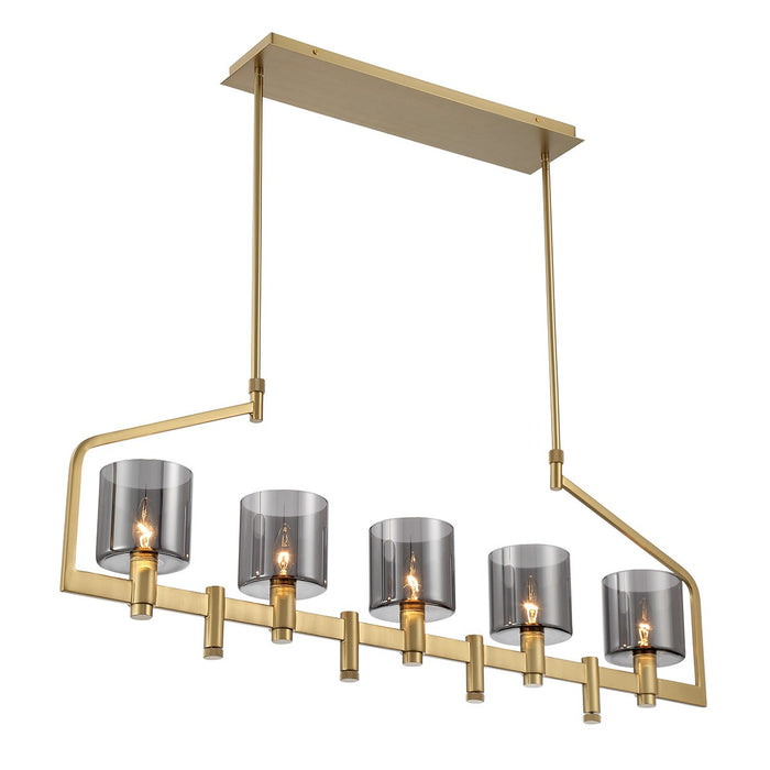 Eurofase 45652-011 Five Light Chandelier, Gold
