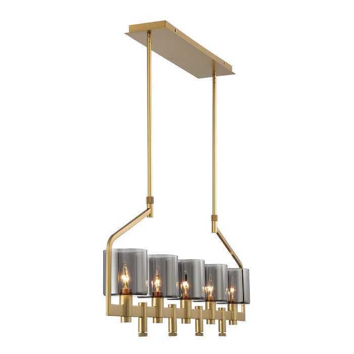 Eurofase 45652-011 Five Light Chandelier, Gold