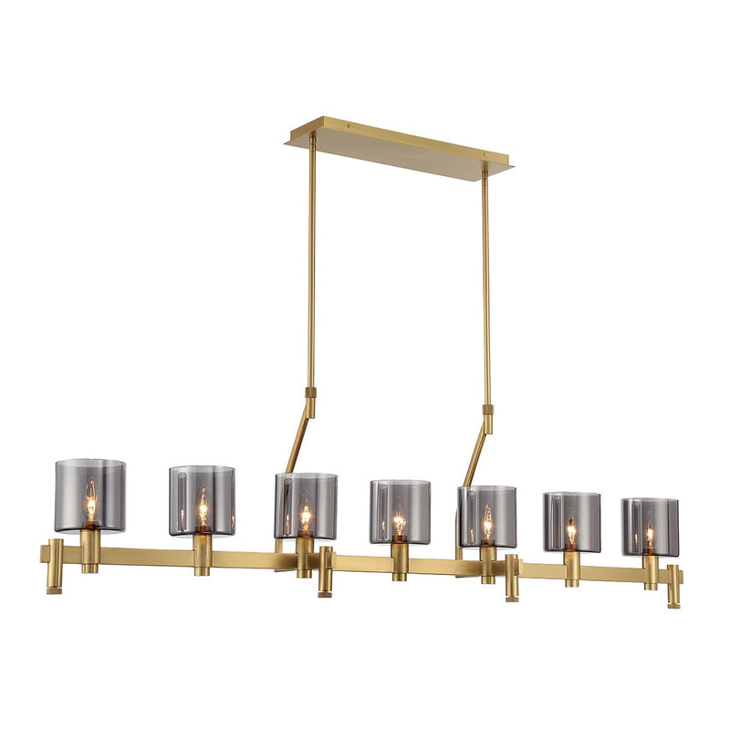 Eurofase 45653-018 Seven Light Chandelier, Gold