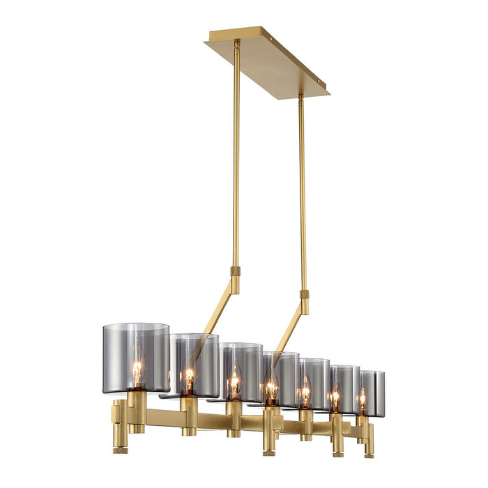 Eurofase 45653-018 Seven Light Chandelier, Gold