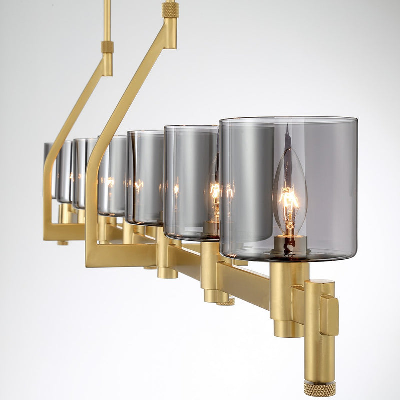 Eurofase 45653-018 Seven Light Chandelier, Gold