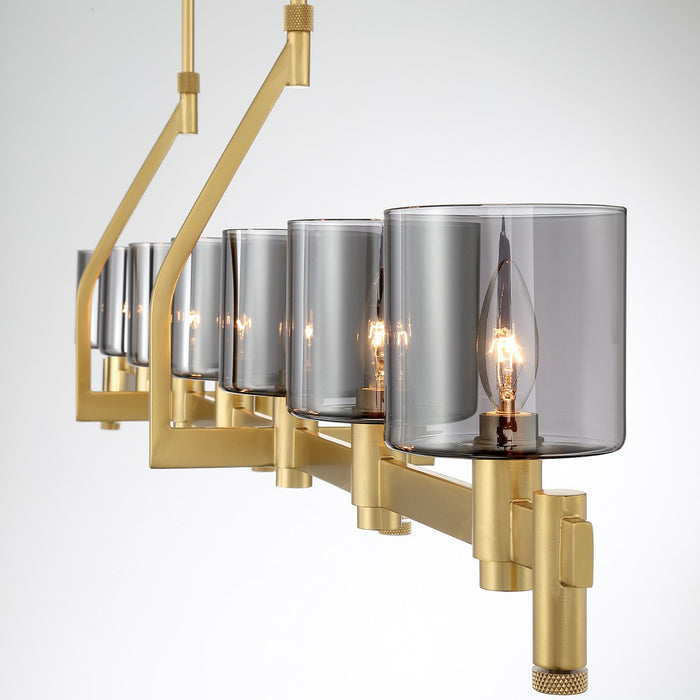 Eurofase 45653-018 Seven Light Chandelier, Gold