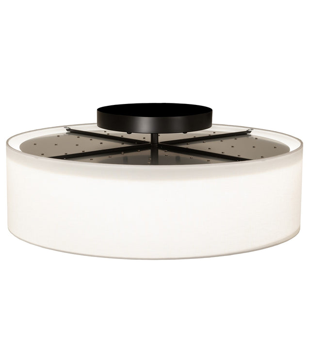 Meyda Tiffany 250105 LED Flushmount, Black & White