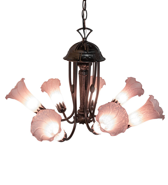 Meyda Tiffany 251576 Seven Light Chandelier, Mahogany Bronze