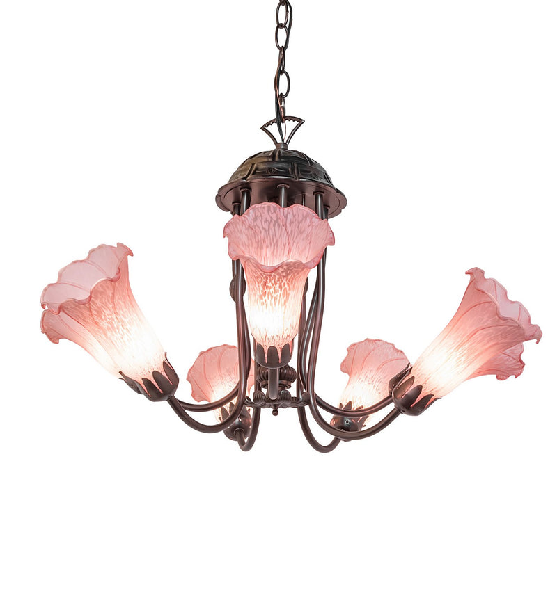 Meyda Tiffany 251576 Seven Light Chandelier, Mahogany Bronze