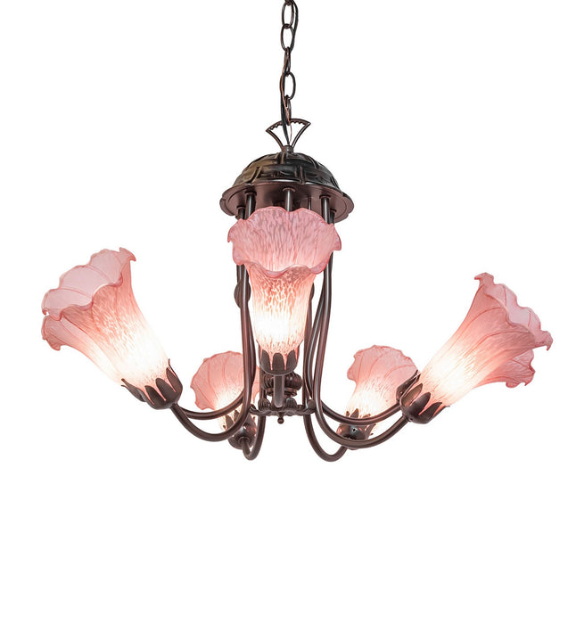Meyda Tiffany 251576 Seven Light Chandelier, Mahogany Bronze