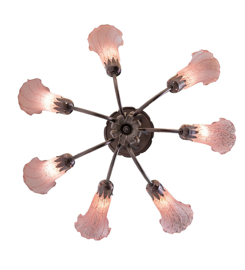 Meyda Tiffany 251576 Seven Light Chandelier, Mahogany Bronze