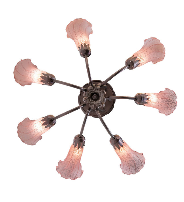 Meyda Tiffany 251576 Seven Light Chandelier, Mahogany Bronze