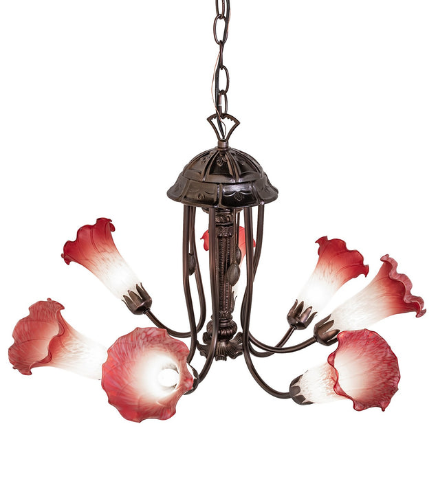 Meyda Tiffany 251577 Seven Light Chandelier, Mahogany Bronze
