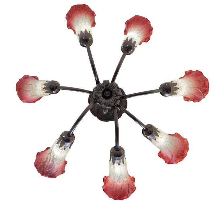 Meyda Tiffany 251577 Seven Light Chandelier, Mahogany Bronze