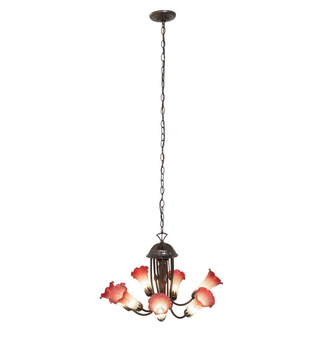 Meyda Tiffany 251577 Seven Light Chandelier, Mahogany Bronze